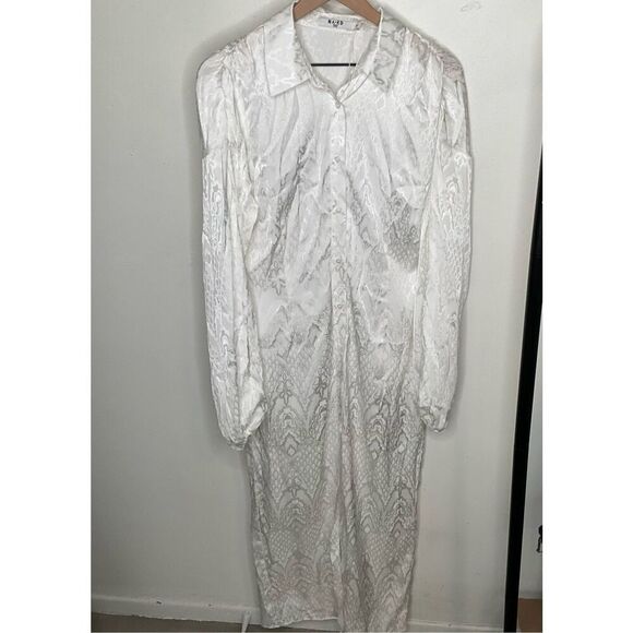 NA-KD Jacquard Midi Dress - Picture 1 of 7